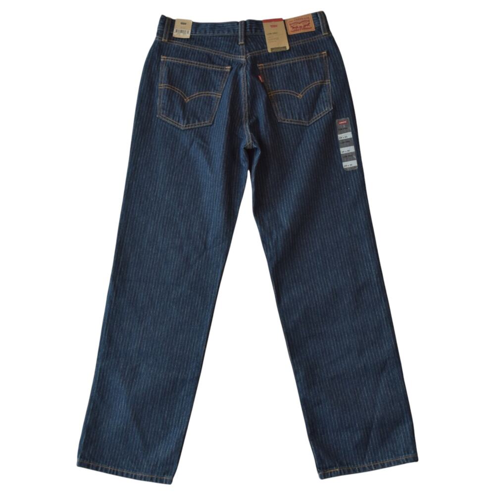 NWT Levi's Relaxed Baggy Jeans Pinstriped Denim, Size 29x30